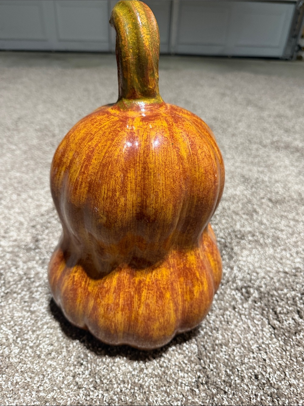 Handcrafted Orange Ceramic pumpkin Home Accent